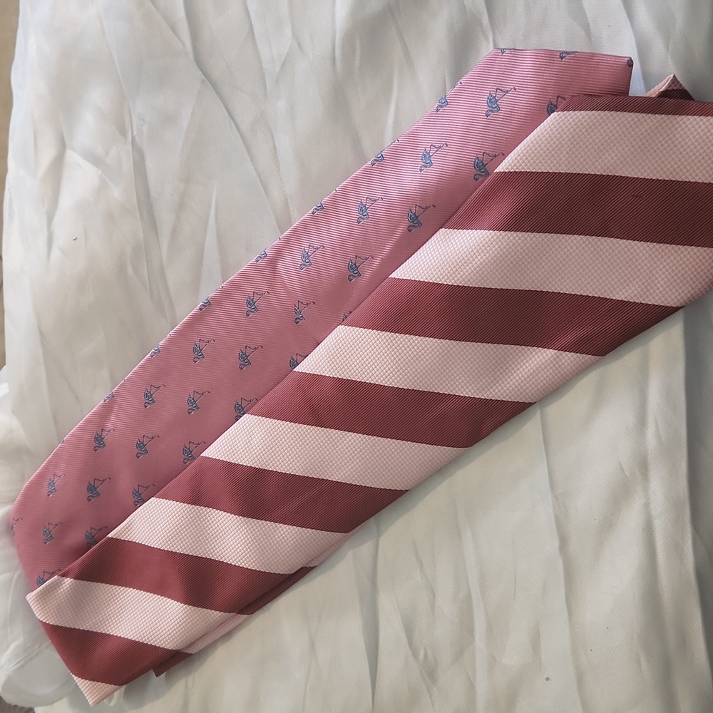 Bundle of pink ties
